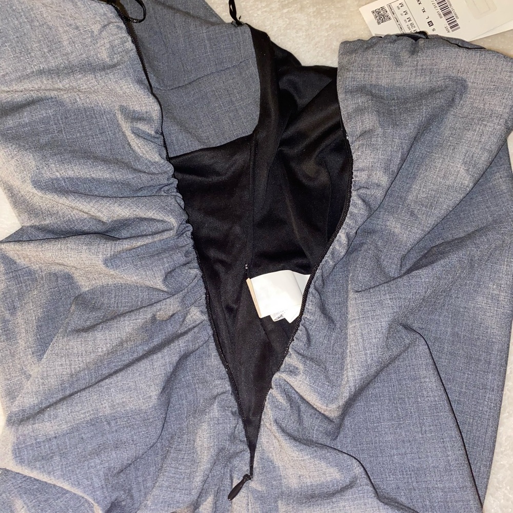 💙 Zara BNWT Elegant Strapless Gray Body Suit - Picture 7 of 11